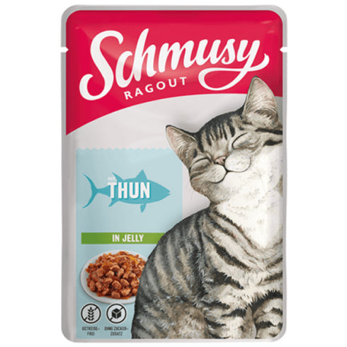 Hrana umeda pentru pisici Schmusy Ton in gelatina 100g